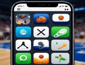 Brittney Griner Gambling on Games: Rumors, Facts, and the Truth Behind Athlete Betting Controversies 3 Sports betting apps on a phone with basketball in the background