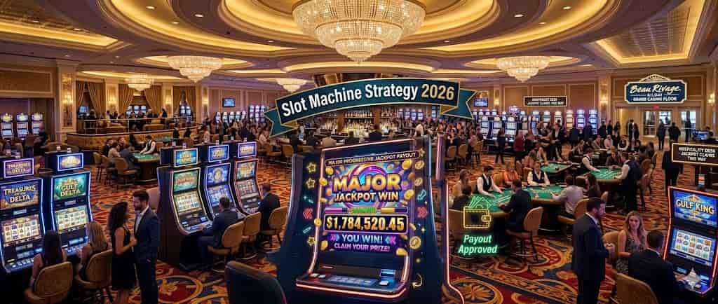 Biloxi Casino Slot Jackpot: Expert Guide to Big Wins & Strategies 3 Expansive luxury gaming floor and slot machine layouts inside a premier Biloxi casino resort destination