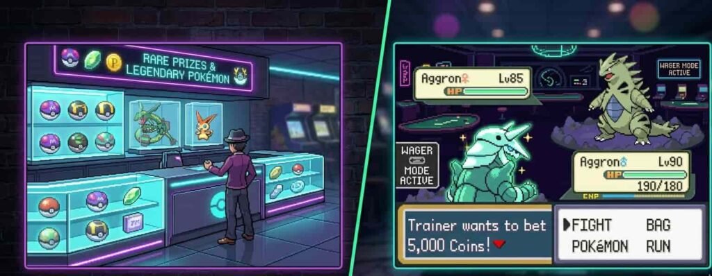 Pokémon Gambling ROM Hacks: Best Picks & How to Play (2025) 3 Custom casino prize corner and wager battle gameplay in Pokemon ROM hacks